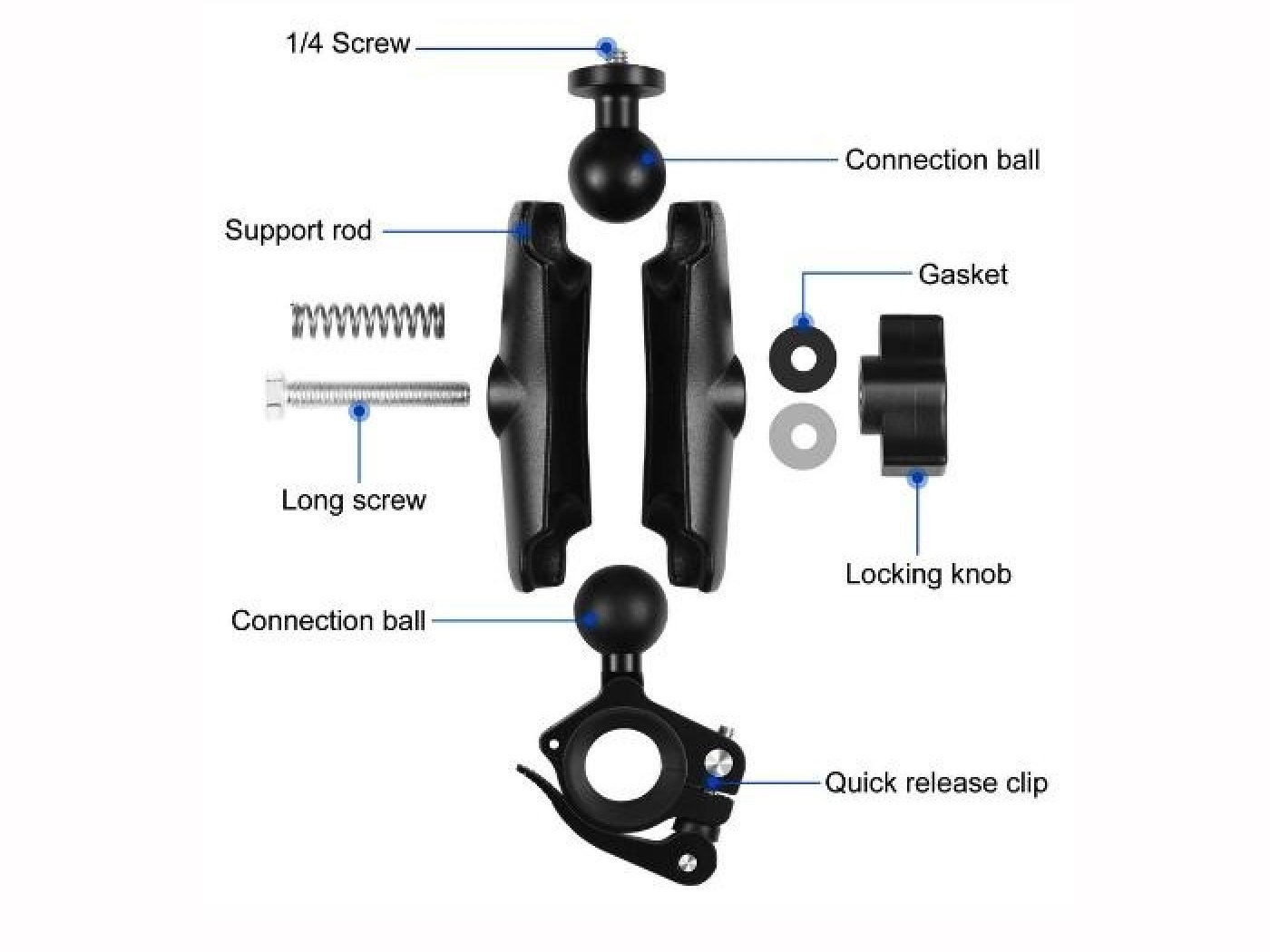 Držák akční kamery na řídítka