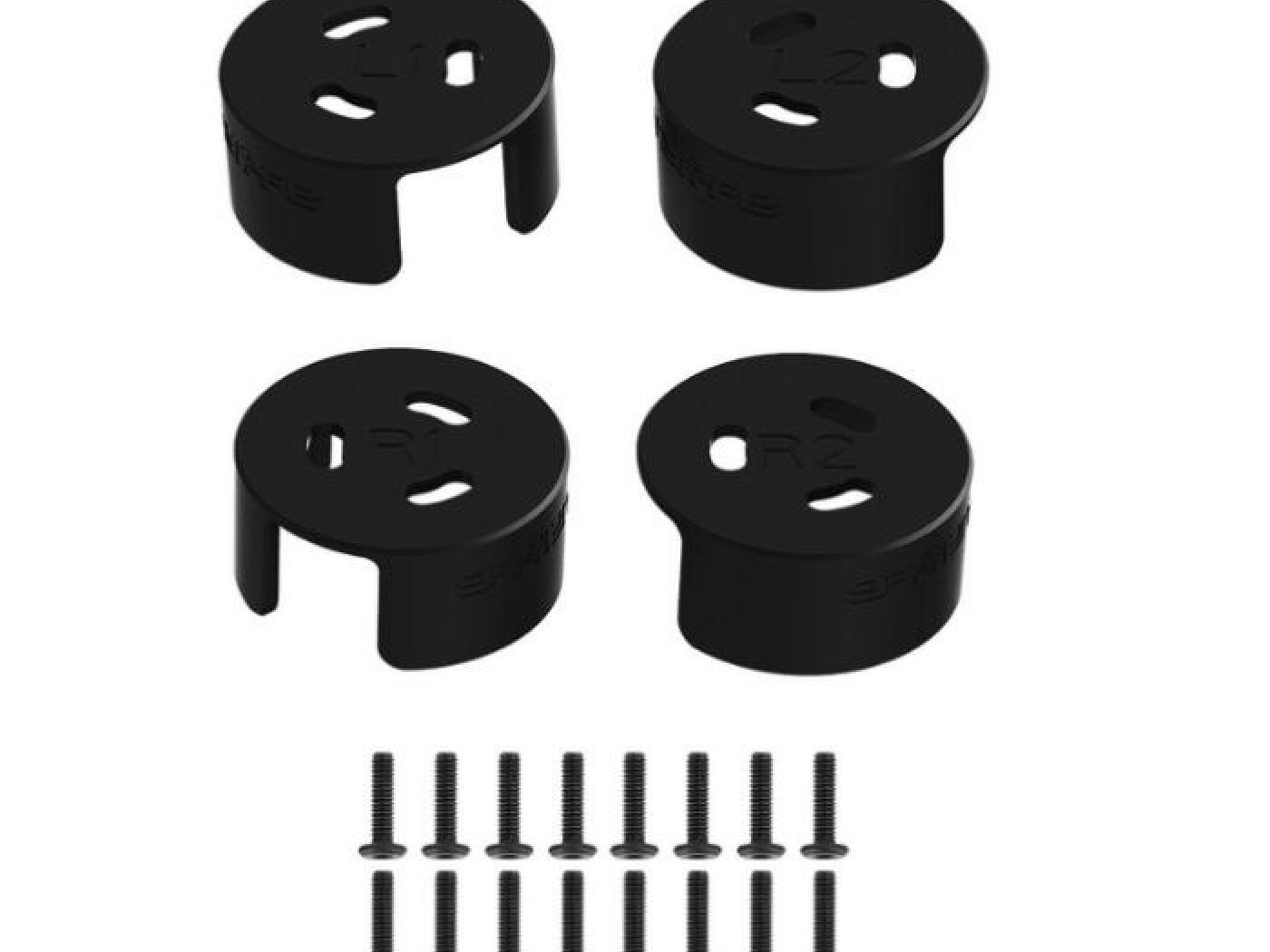 Černé CNC kryty na motory dronu DJI Avata