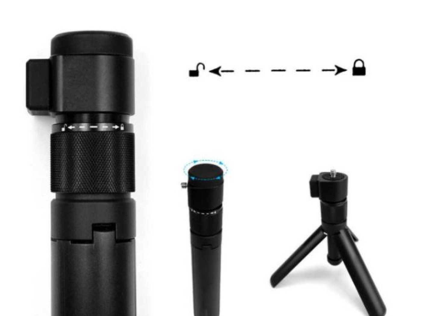 Otočná rukojeť s tripodem na kameru Insta360 ONE X