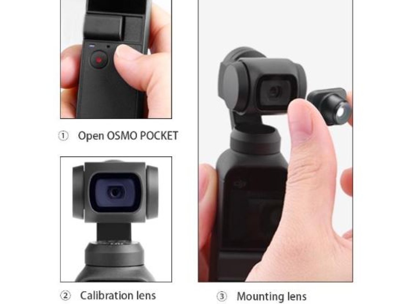 Objektiv rybí oko na DJI Osmo Pocket / Pocket 2