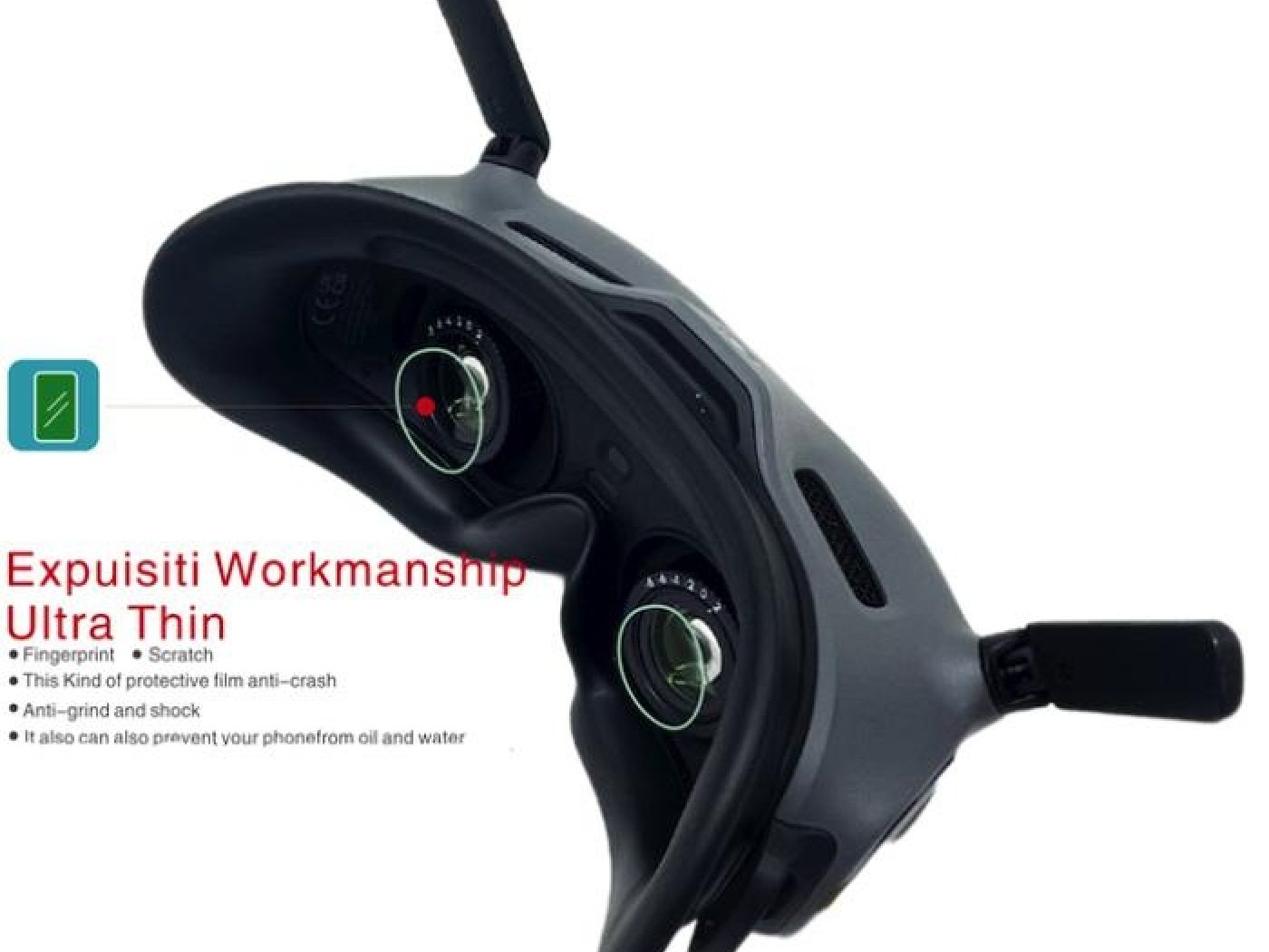 Ochrana objektivu, spodních senzorů a čoček brýlí k dronu DJI Avata