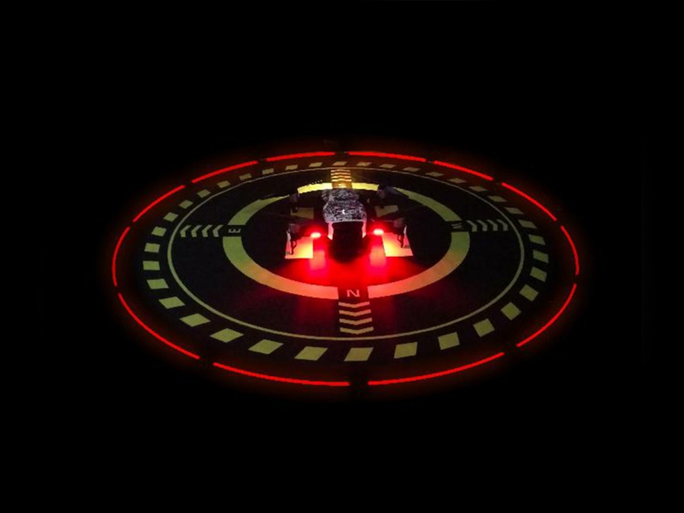 Přistávací plocha pro drony s LED páskou (70cm)