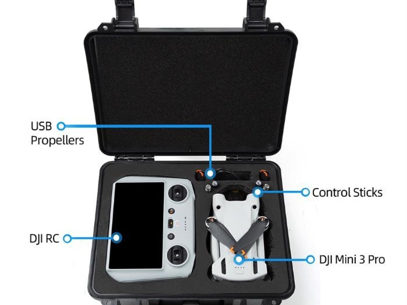 Odolný kufr na dron DJI Mini 3 / Mini 3 Pro