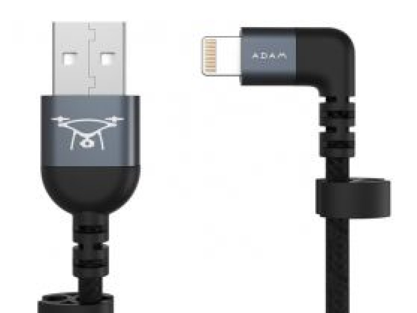Kabel lightning/USB-A - 30cm - šedý