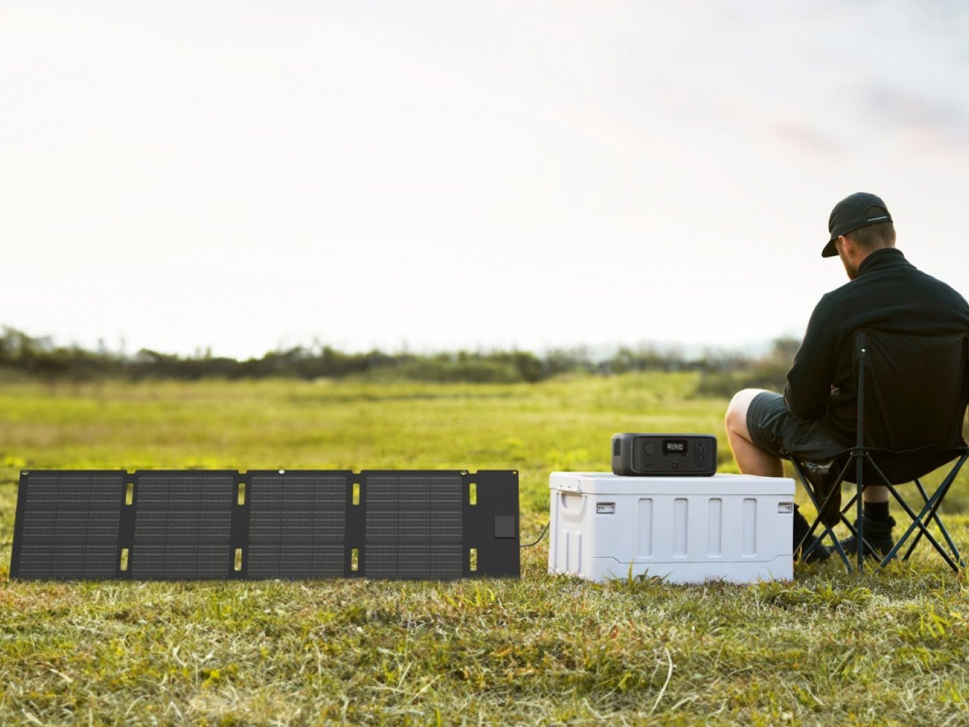 Nabíjecí stanice EcoFlow River 3 UPS + 45W solární panel (Typ-C) - Hard Bundle