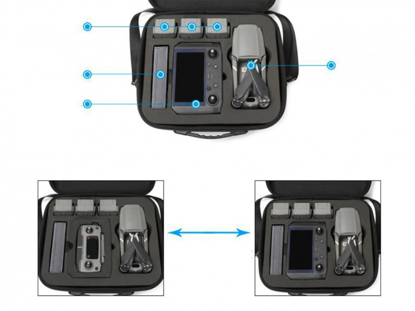 Pouzdro na dron DJI Mavic Air 2 / Air 2S + Smart Controller