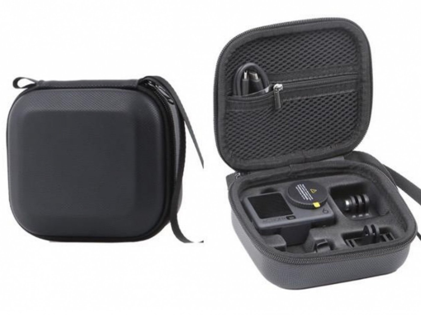 Černé PU pouzdro pro akční kameru DJI Osmo Action 6