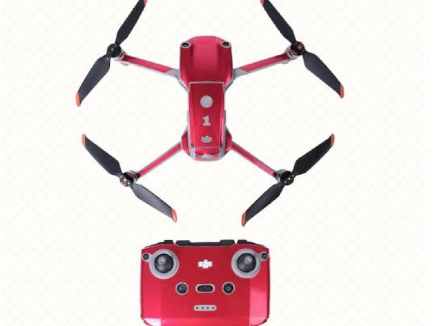Červený polep na dron DJI Air 2S