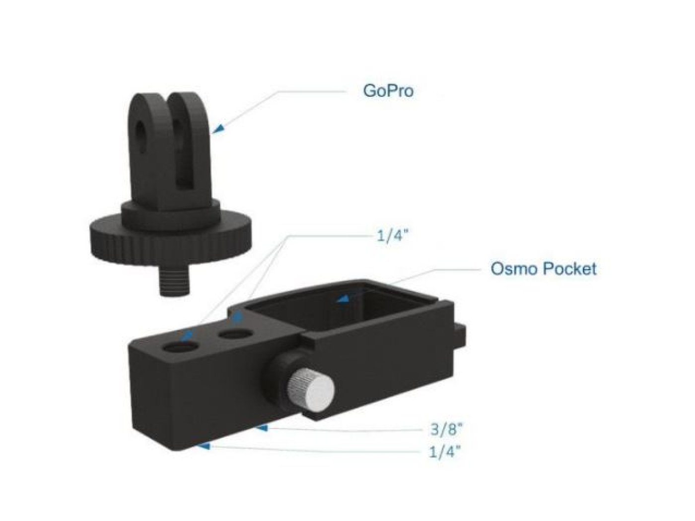 Adaptér pro připojení příslušenství na DJI Osmo Pocket / Pocket 2
