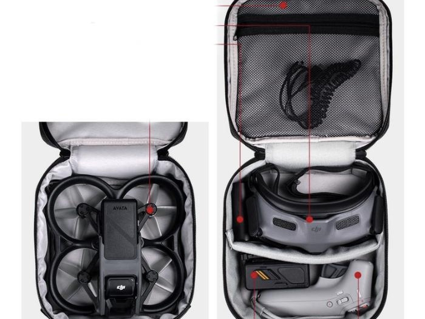 Černé mini pouzdro na dron DJI Avata