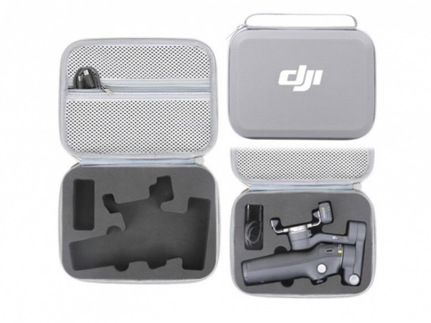 PU úložné pouzdro pro stabilizátor DJI Osmo Mobile 8 - šedé