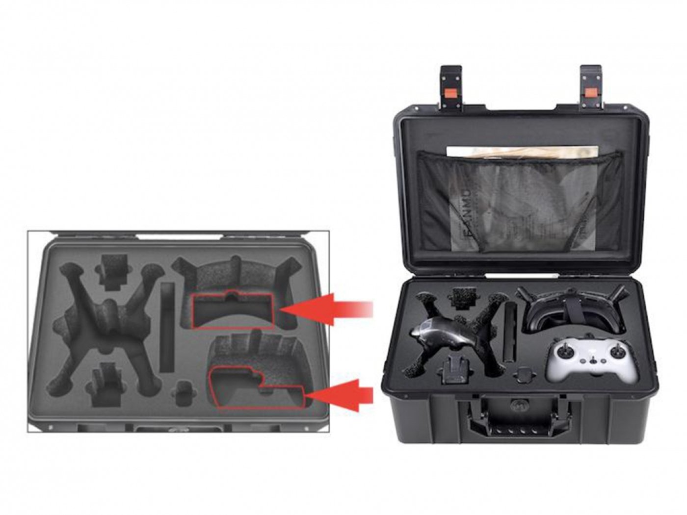 Voděodolný kufr na DJI FPV závodní dron