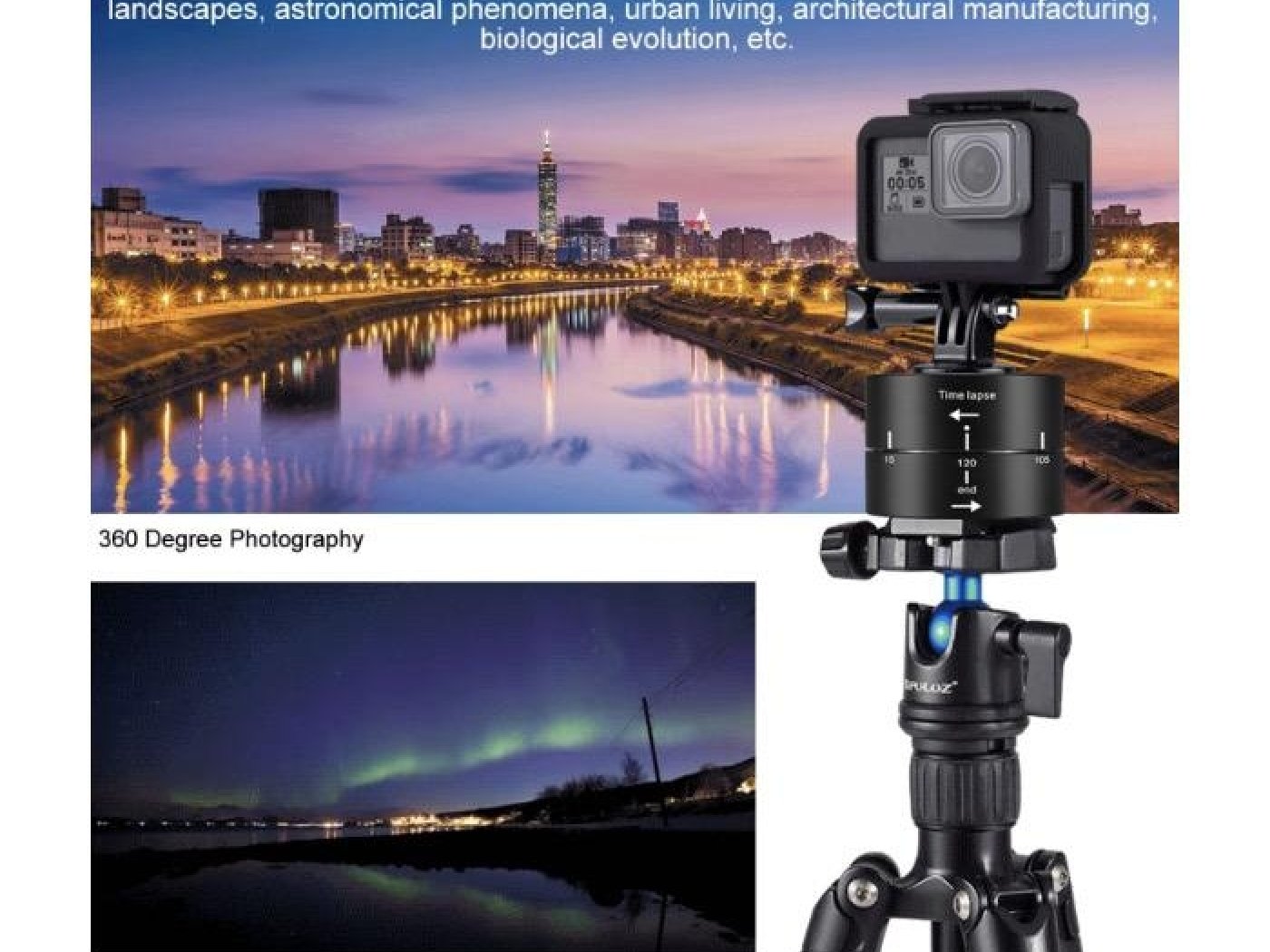 360° adaptér s automatickým otáčením pro Time-Lapse