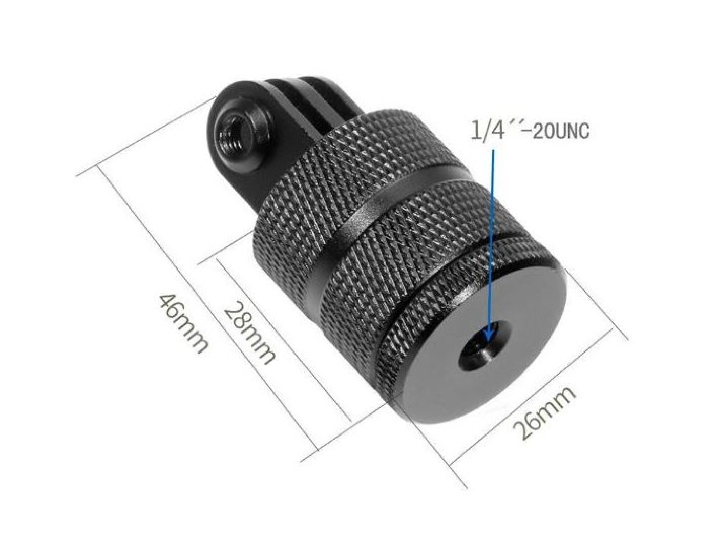  360° otočný adaptér se závitem 1/4"-20 pro DJI Osmo series a GoPro