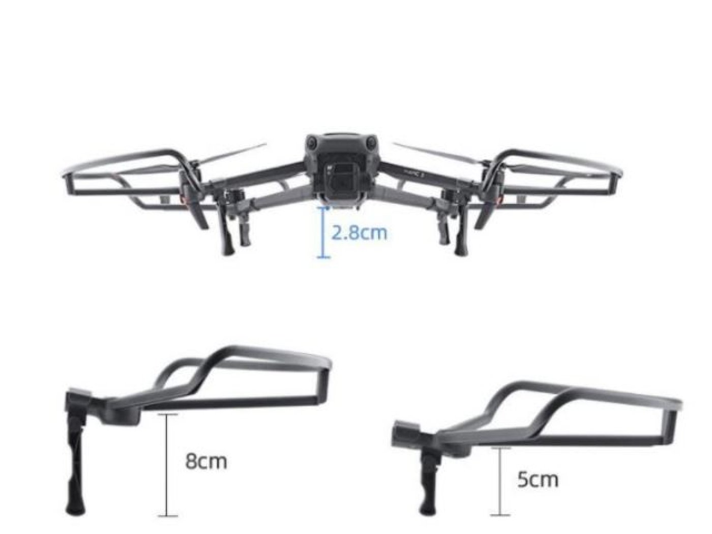 Ochranné oblouky a přistávací nohy na dron DJI Mavic 3