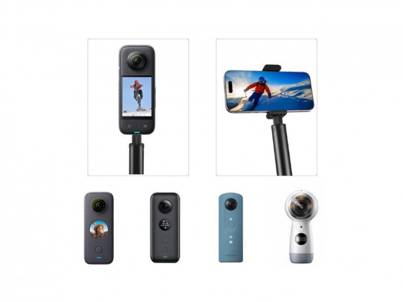 Prodlužující selfie tyč na kameru Insta360 (200 cm)