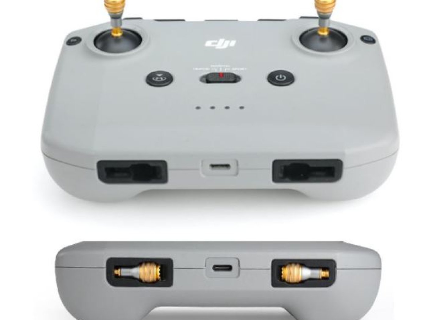 Zlaté nastavitelné kniply na dálkový ovladač