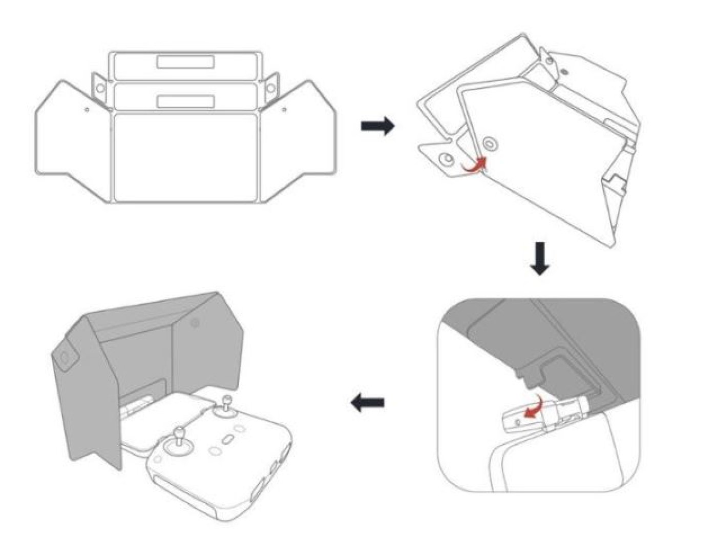 Cynova sluneční clona na dálkový ovladač