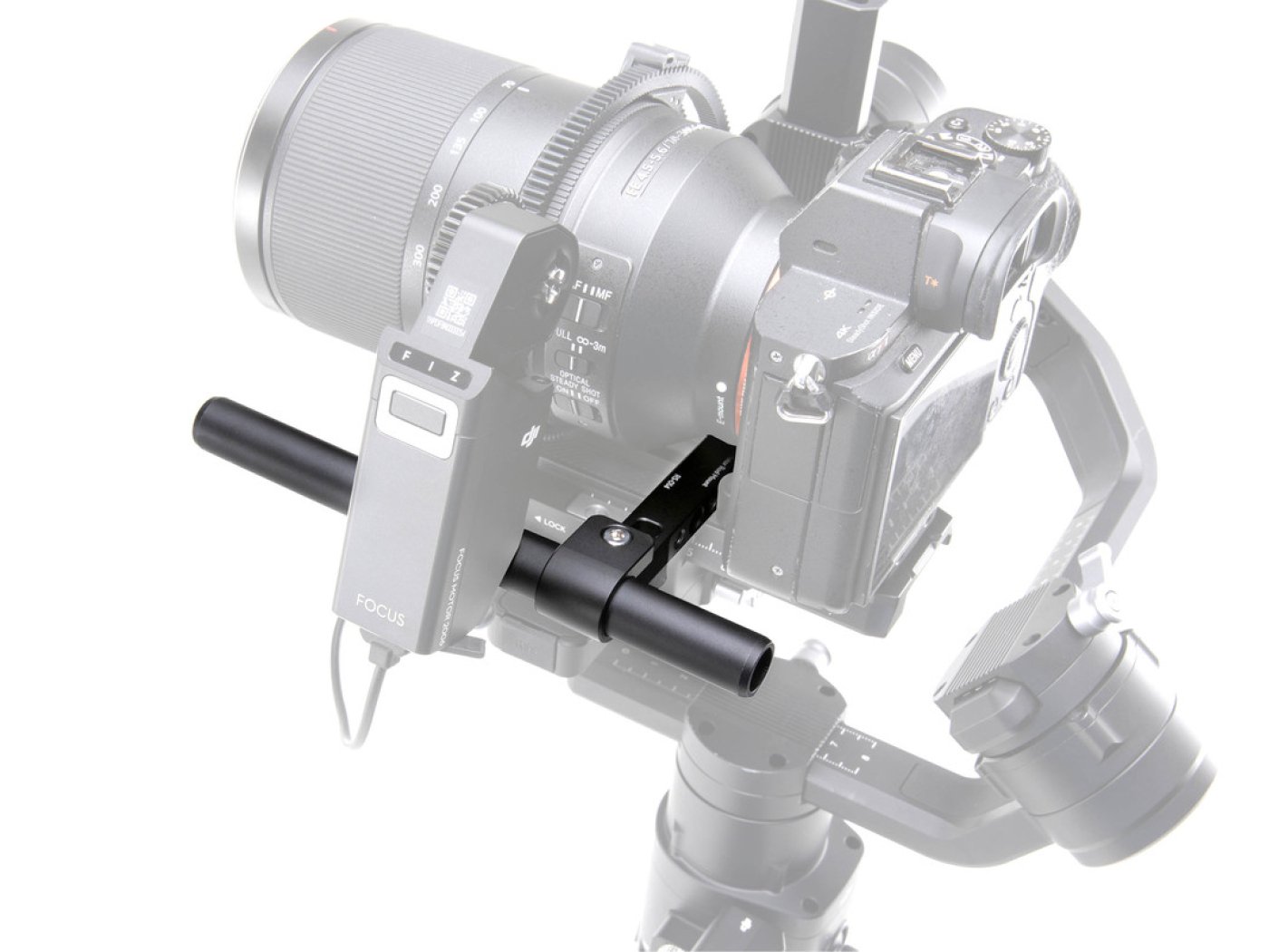 Focus Motor Rod Mount pro ruční stabilizátor kamery DJI Ronin-S