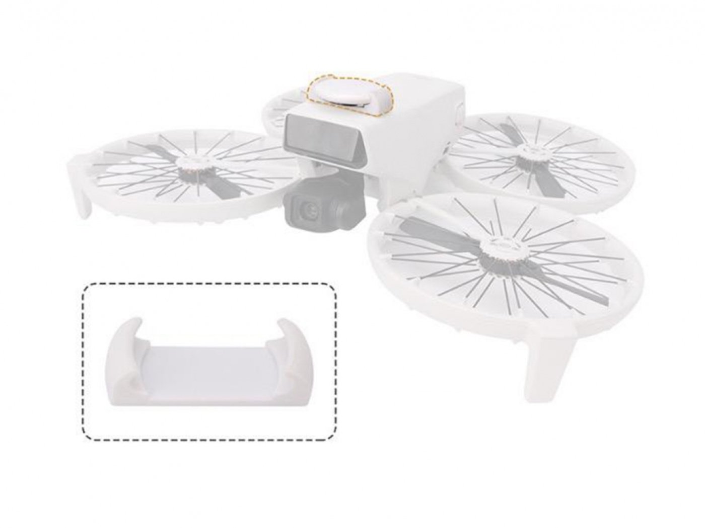 Držák AirTag lokátoru na dron DJI Flip