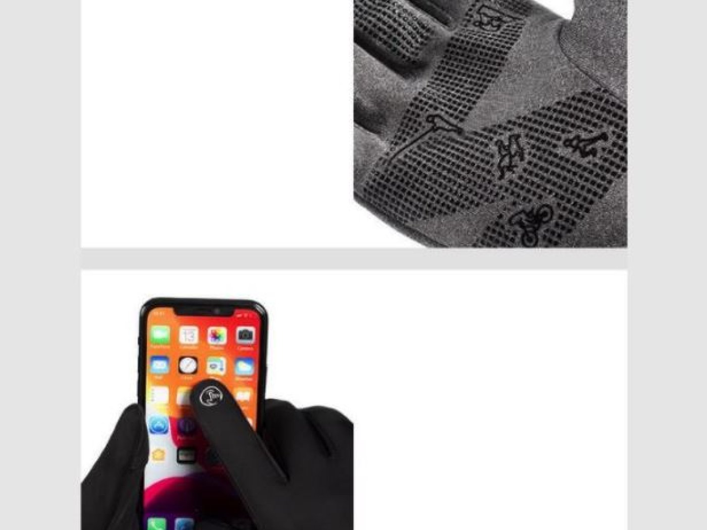 Černé fotografické rukavice