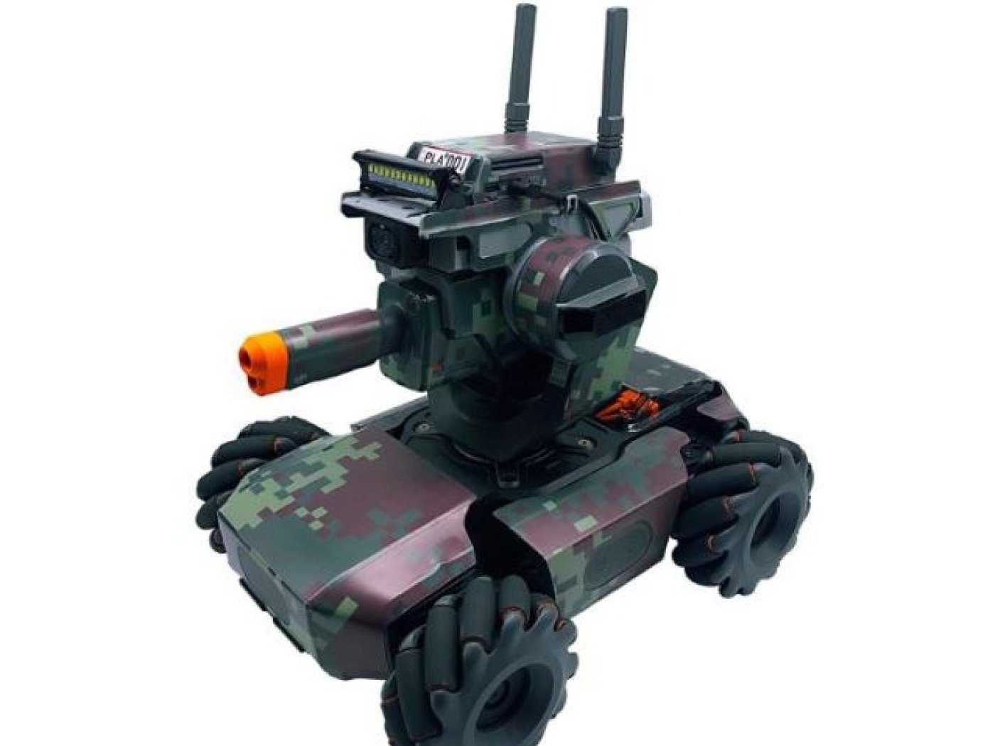 Hnědo-zelený polep na DJI RoboMaster S1