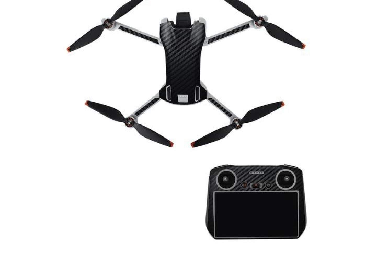 Černý polep na dron DJI Mini 3 + DJI RC