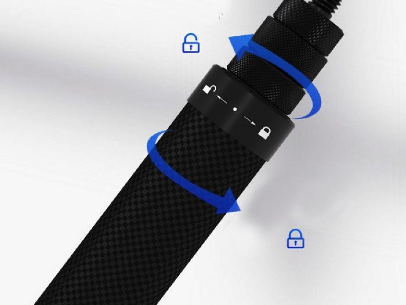 Prodlužující selfie tyč na akční kameru (116cm)