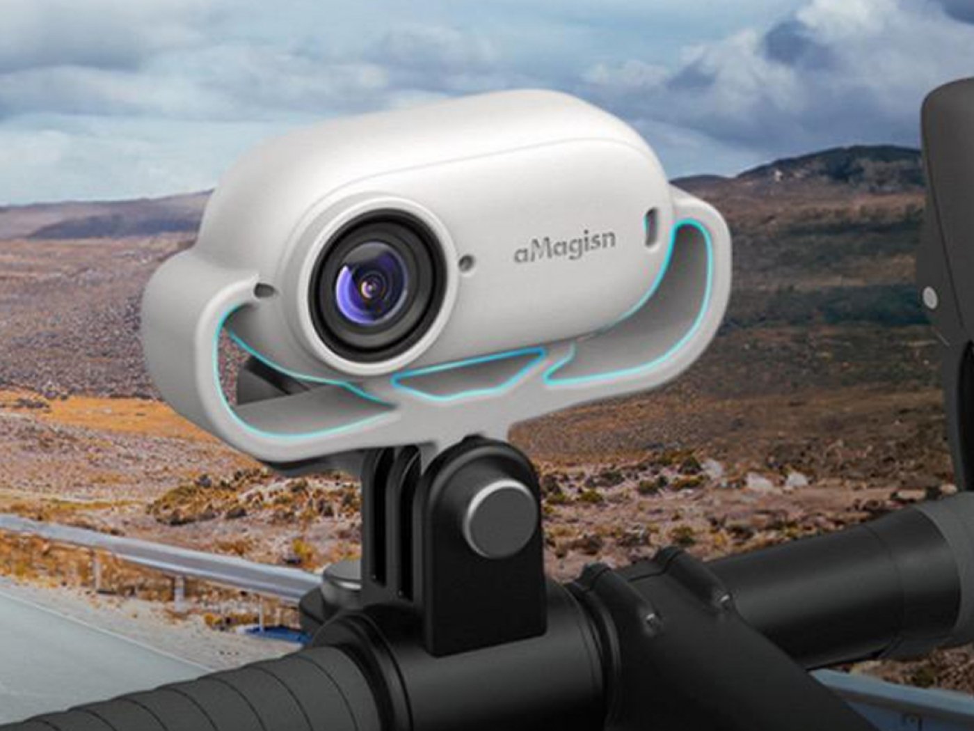 Šedý antivibrační kryt na kameru Insta360 GO 2 / Insta360 GO 3 (horizontální)