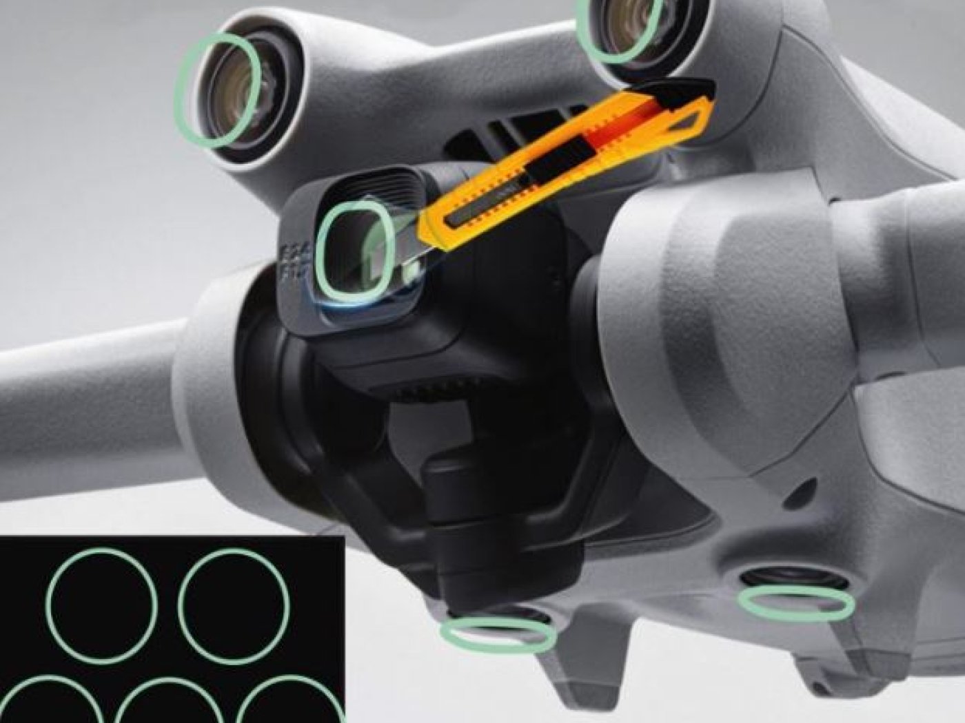 Ochranné sklo na objektiv a senzory DJI Mini 3 Pro