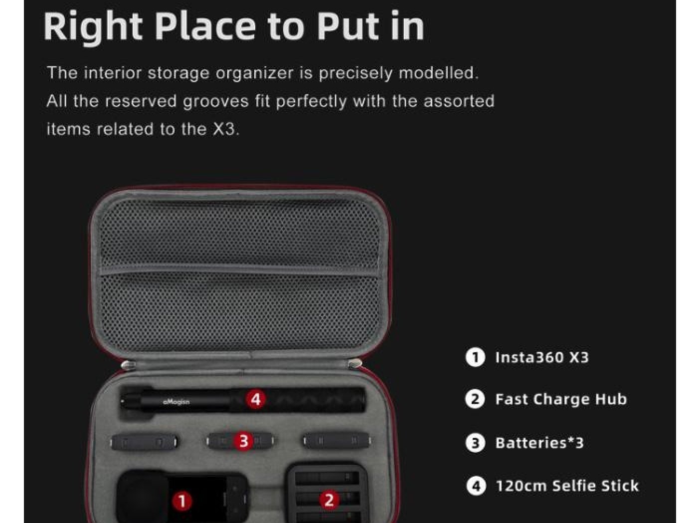 Pouzdro na kameru Insta360 X3