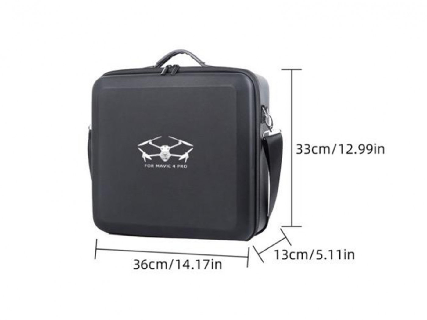 Černé PU pouzdro na rameno pro dron DJI Mavic 4 Pro