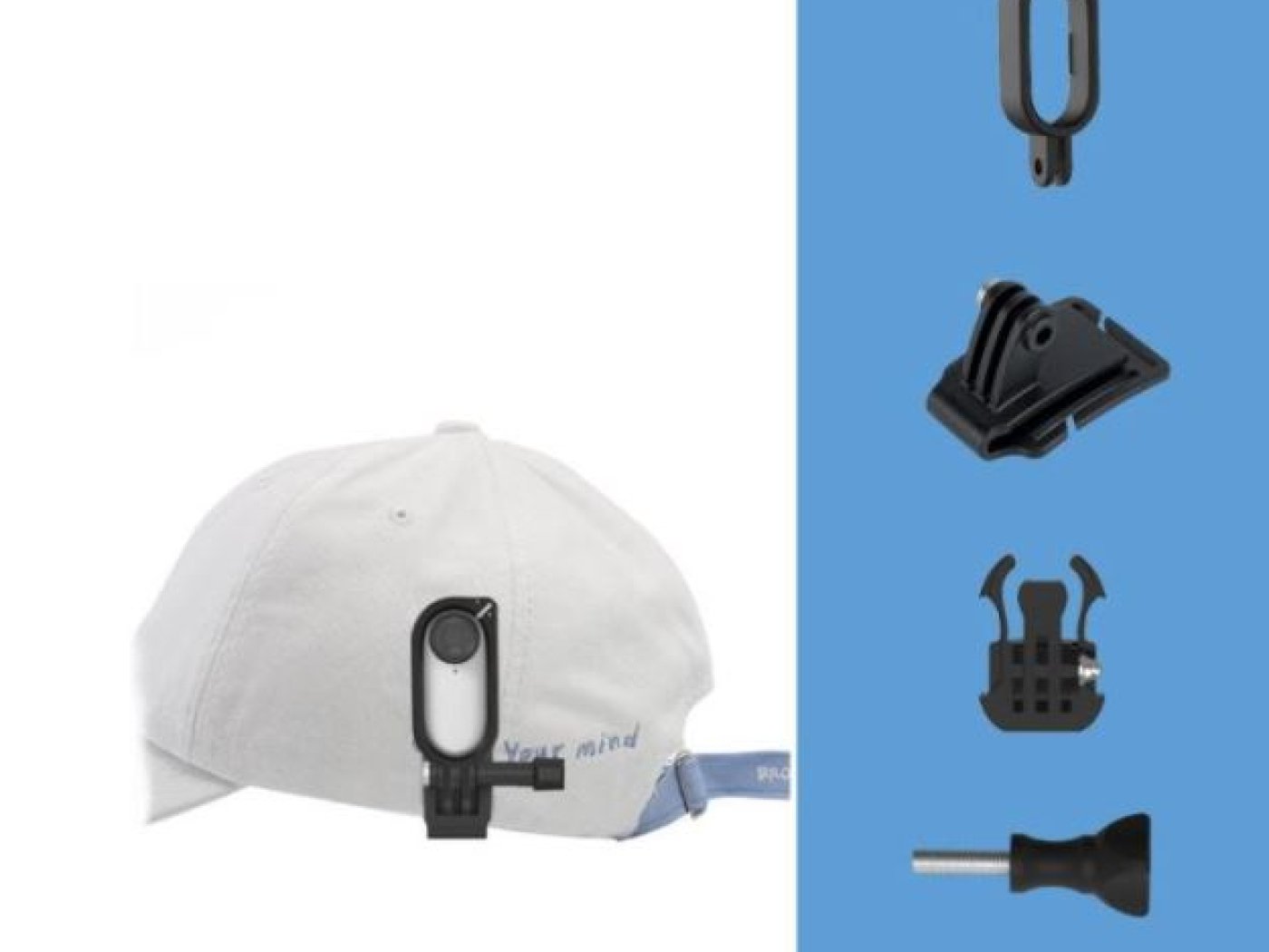 Držák kamery Insta360 Go 2 na kšiltovku