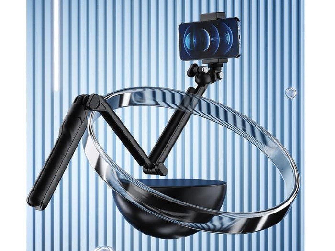 Multifunkční skládací tyč se stativem na akční kameru