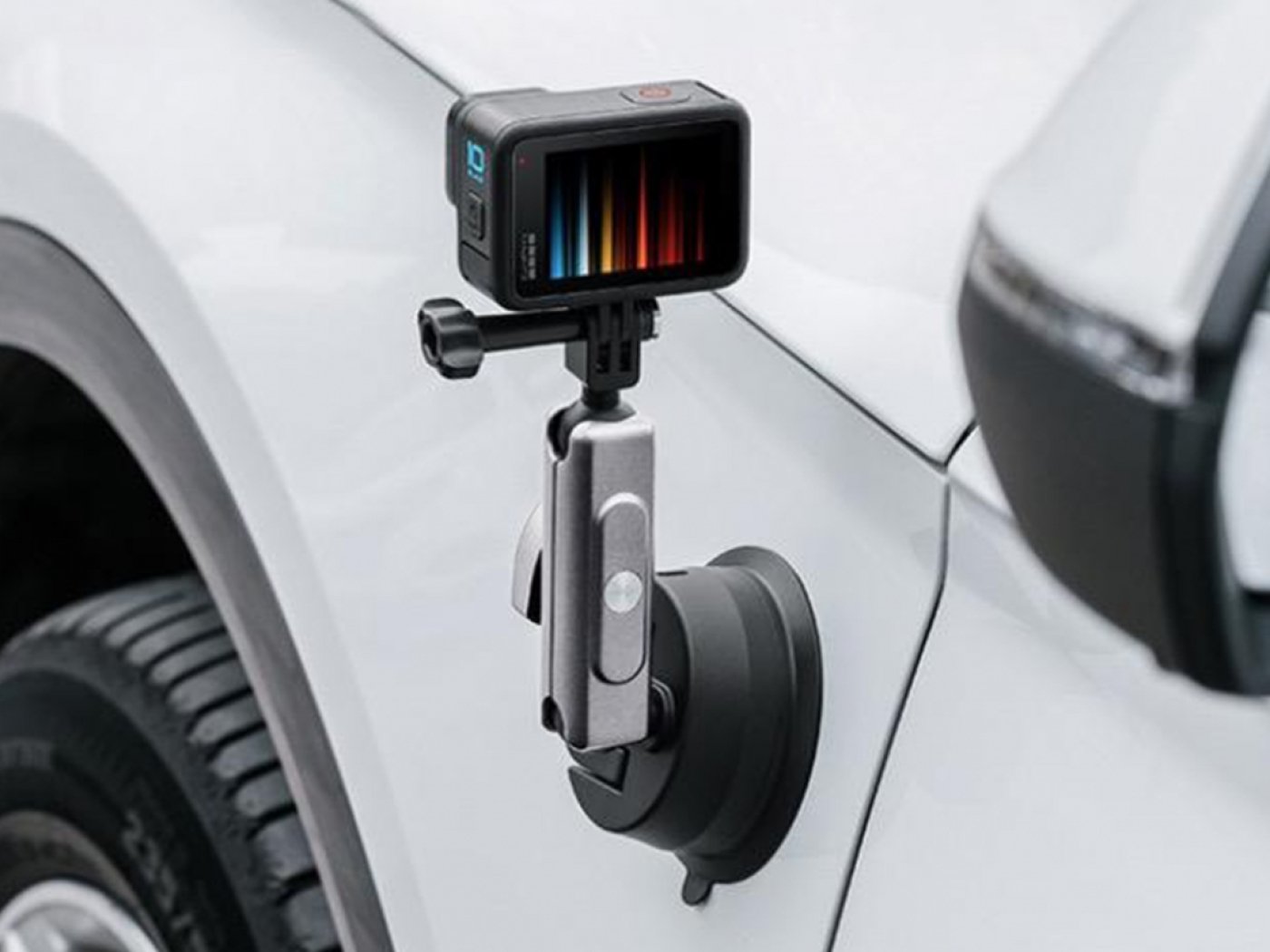 Držák akční kamery s přísavkou