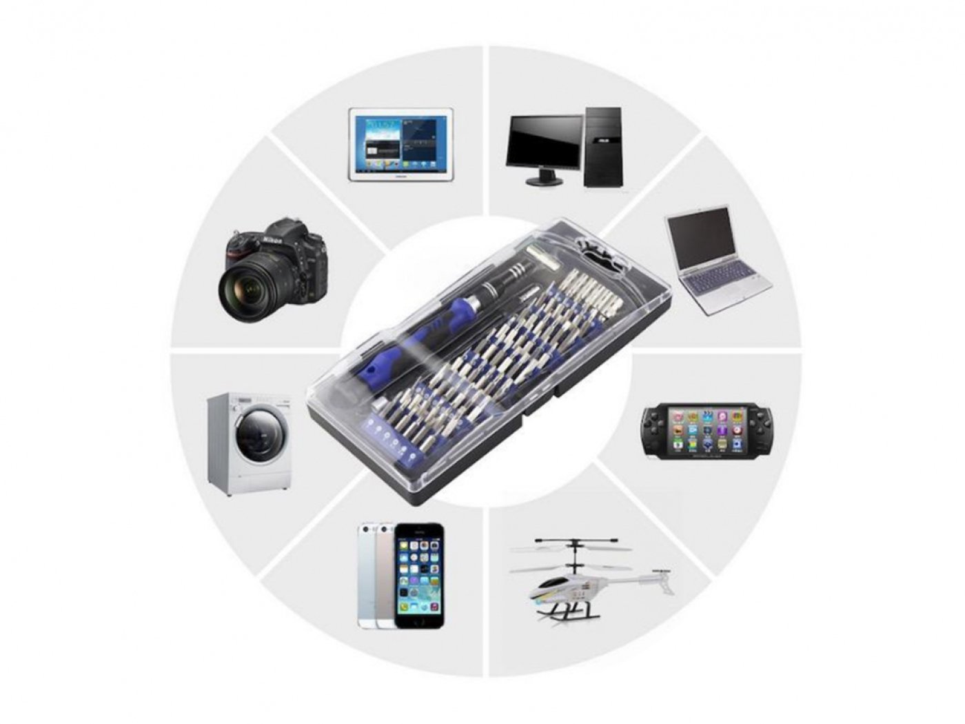 Univerzální sada nářadí (80ks)