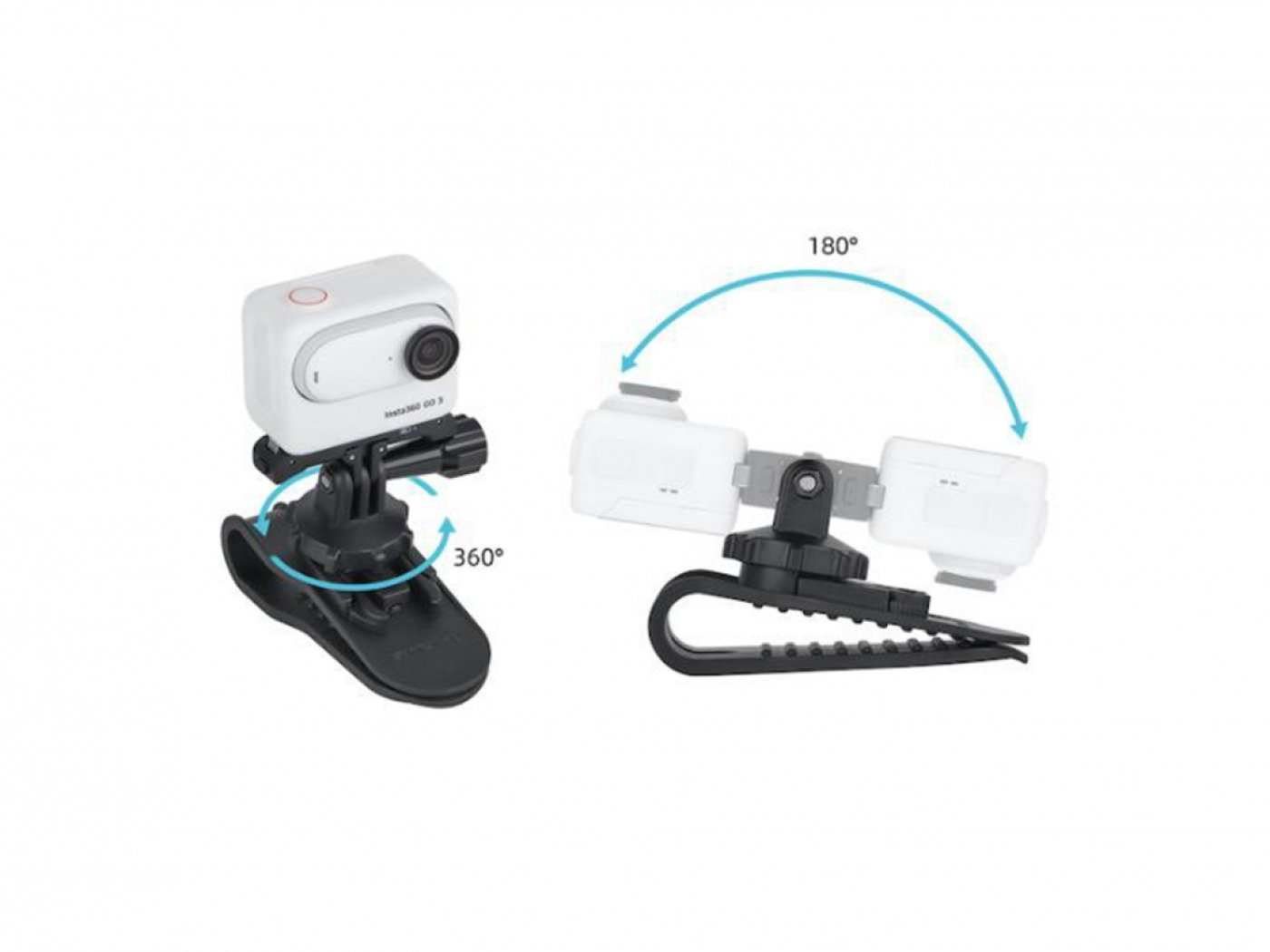 Otočný klip na akční kameru