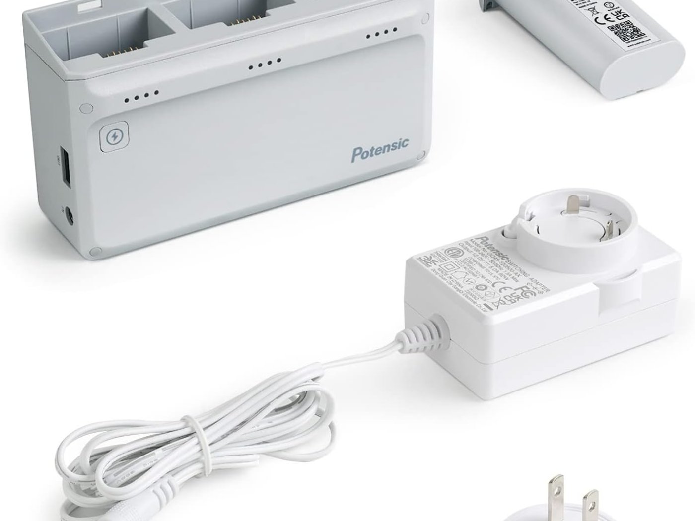 Potensic rychlonabíjecí stanice 60W More Power na Atom 4K SE + adaptér + 1 baterie