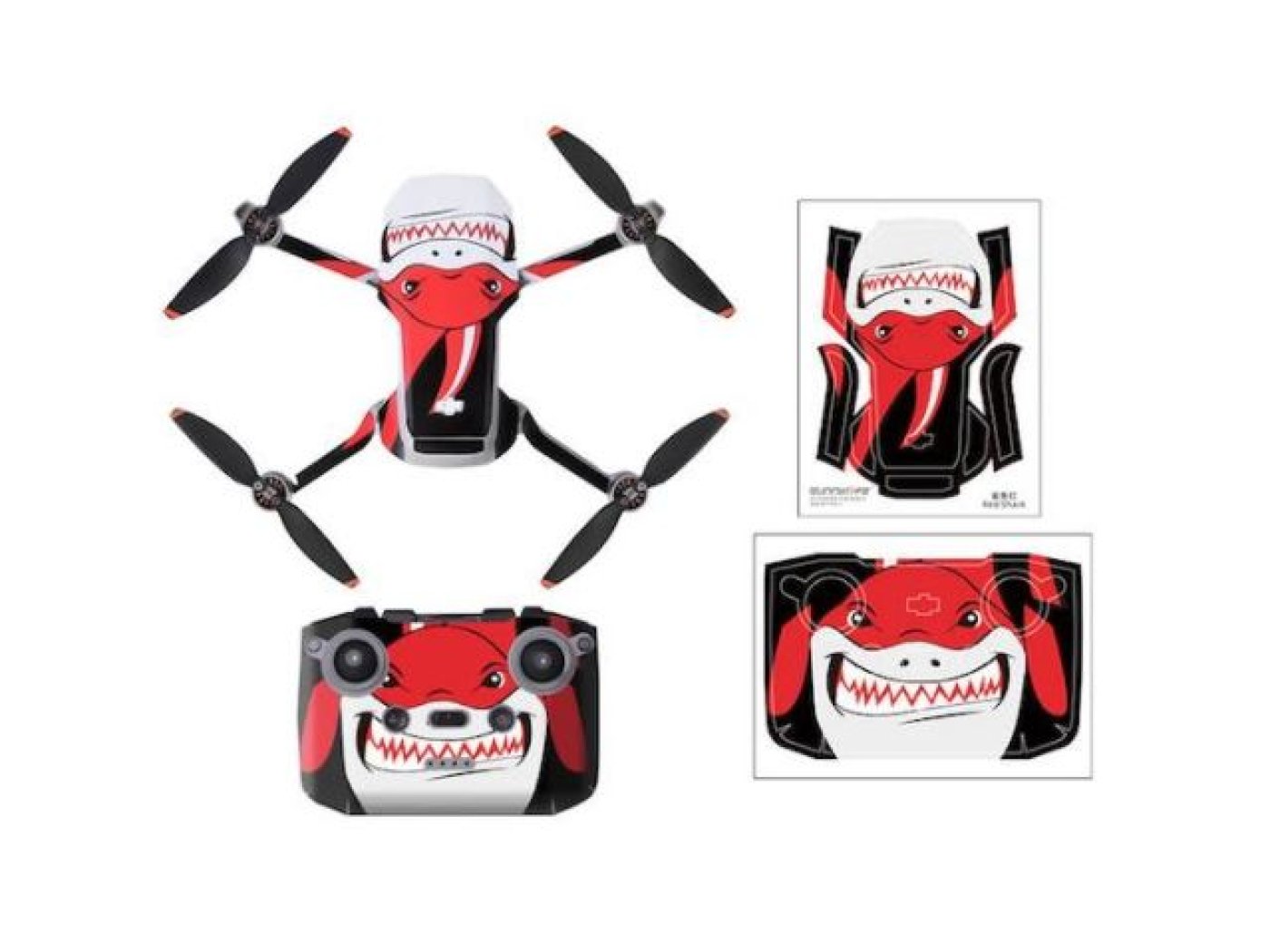 Shark polep na dron a ovladač DJI Mini 2