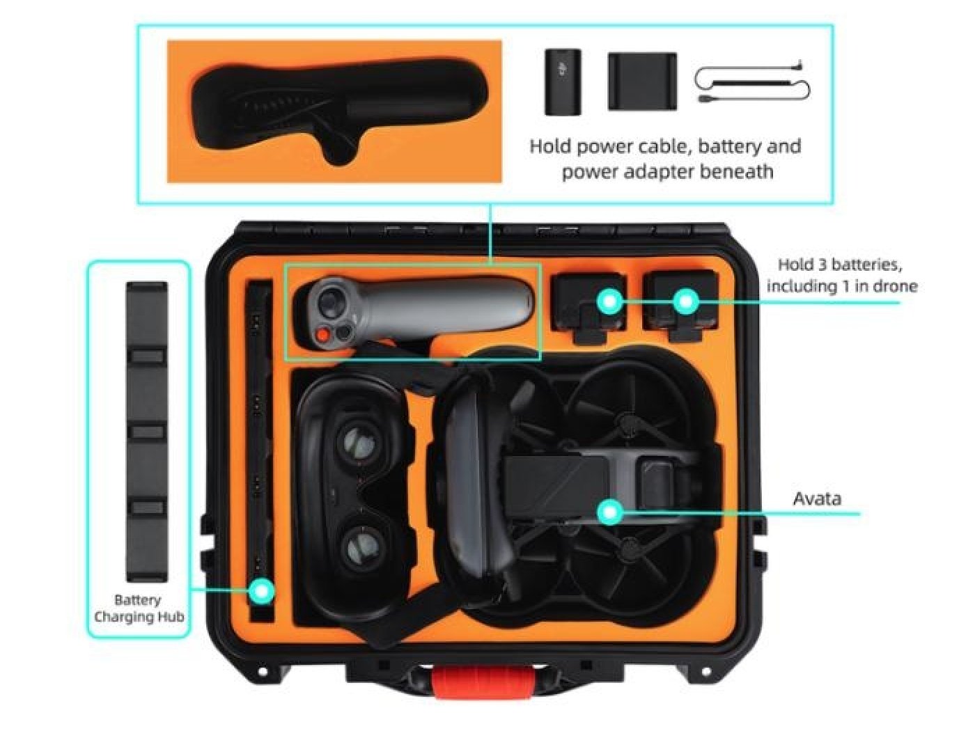 Odolný kufr na dron DJI Avata a Goggles 2 / Integra