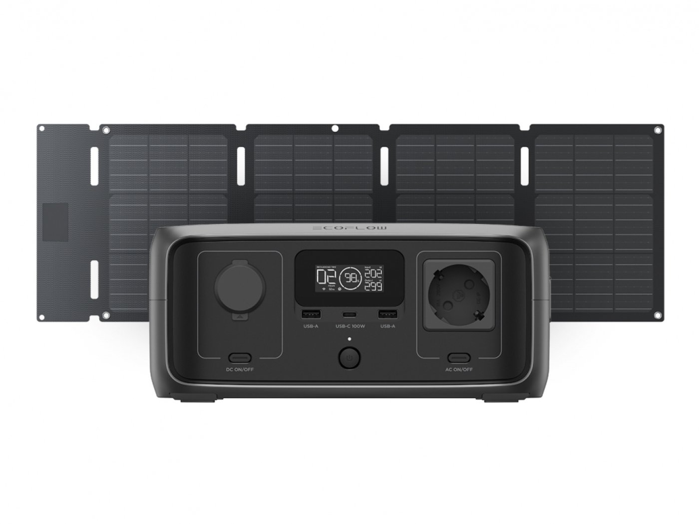 Nabíjecí stanice EcoFlow River 3 UPS + 45W solární panel (Typ-C) - Hard Bundle