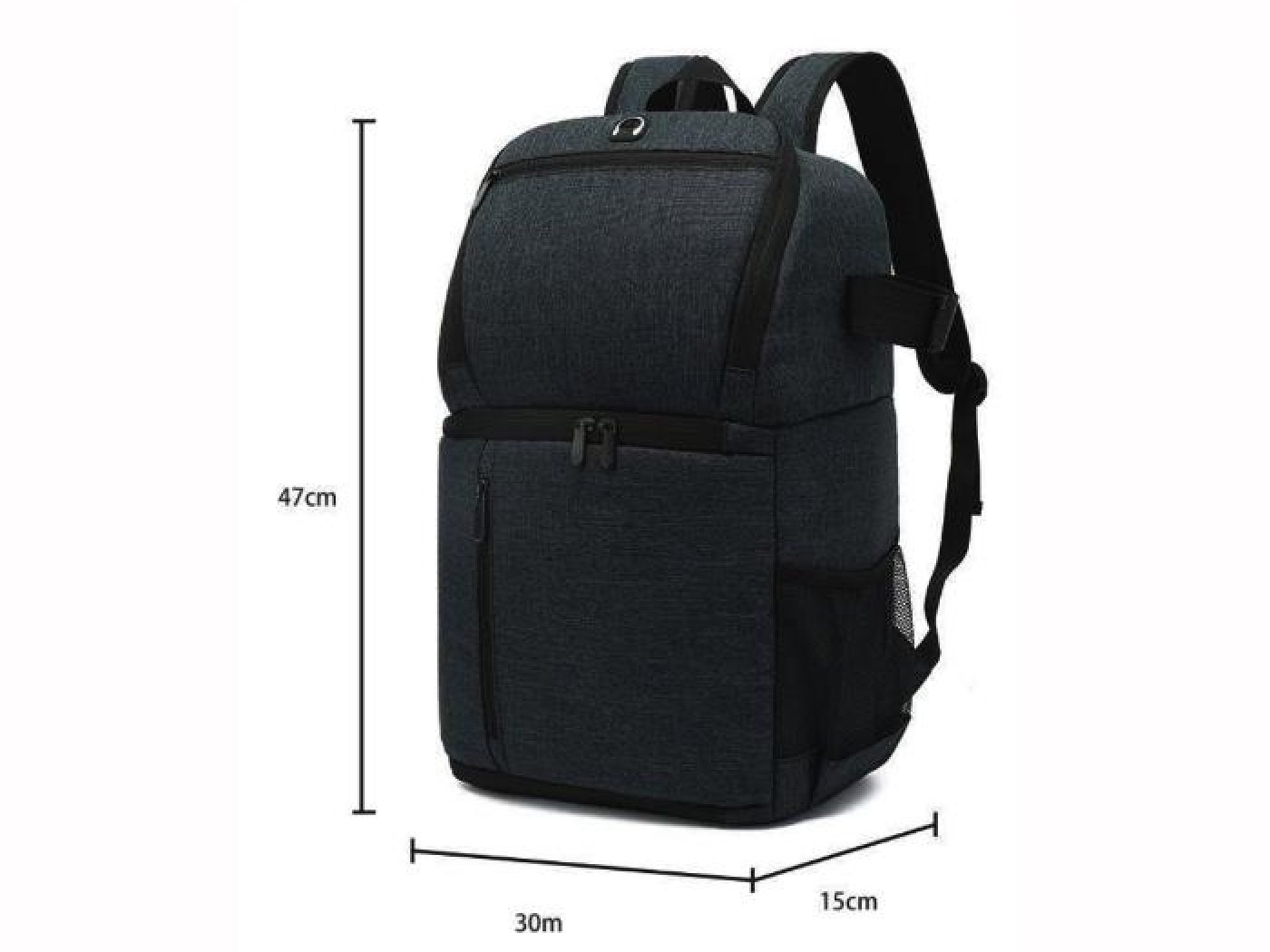 Polyesterový fotobatoh s nastavitelnými přepážkami