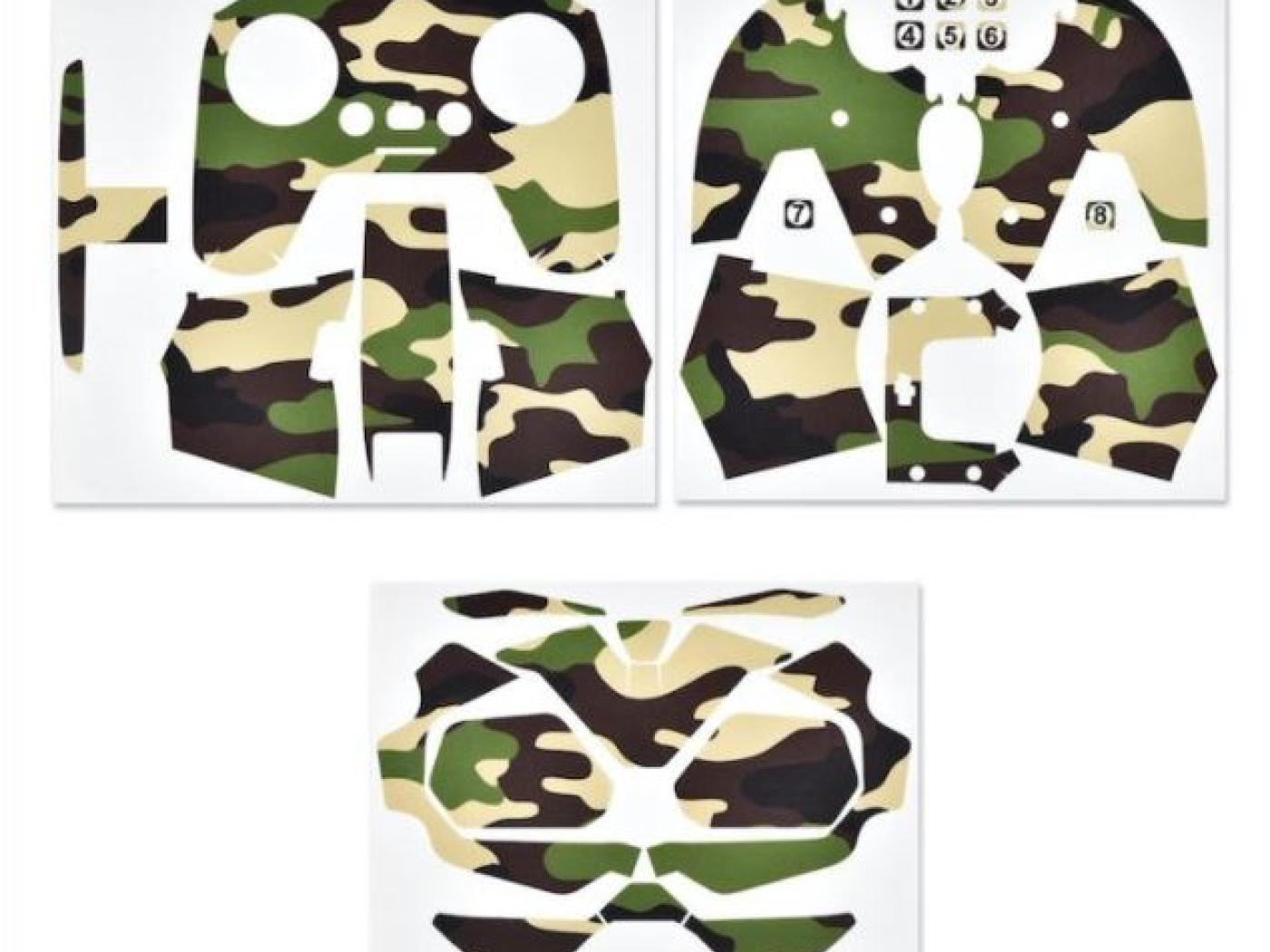 Camo Green polep na DJI FPV závodní dron