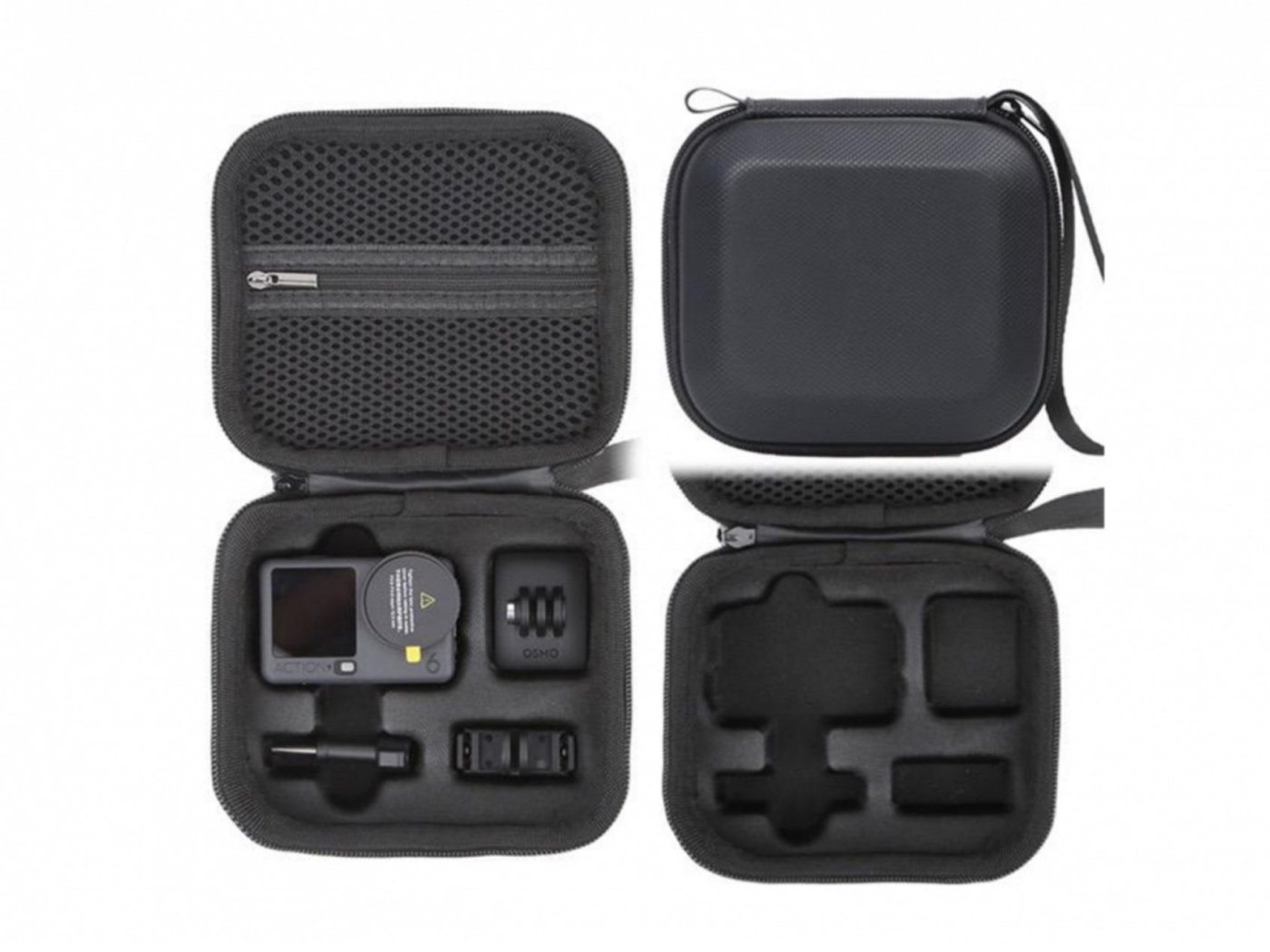 Černé PU pouzdro pro akční kameru DJI Osmo Action 6