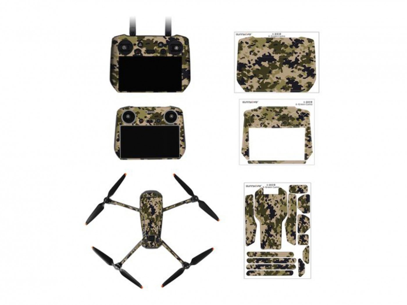 Camouflage polep na dron DJI Mavic 3 Pro + DJI RC