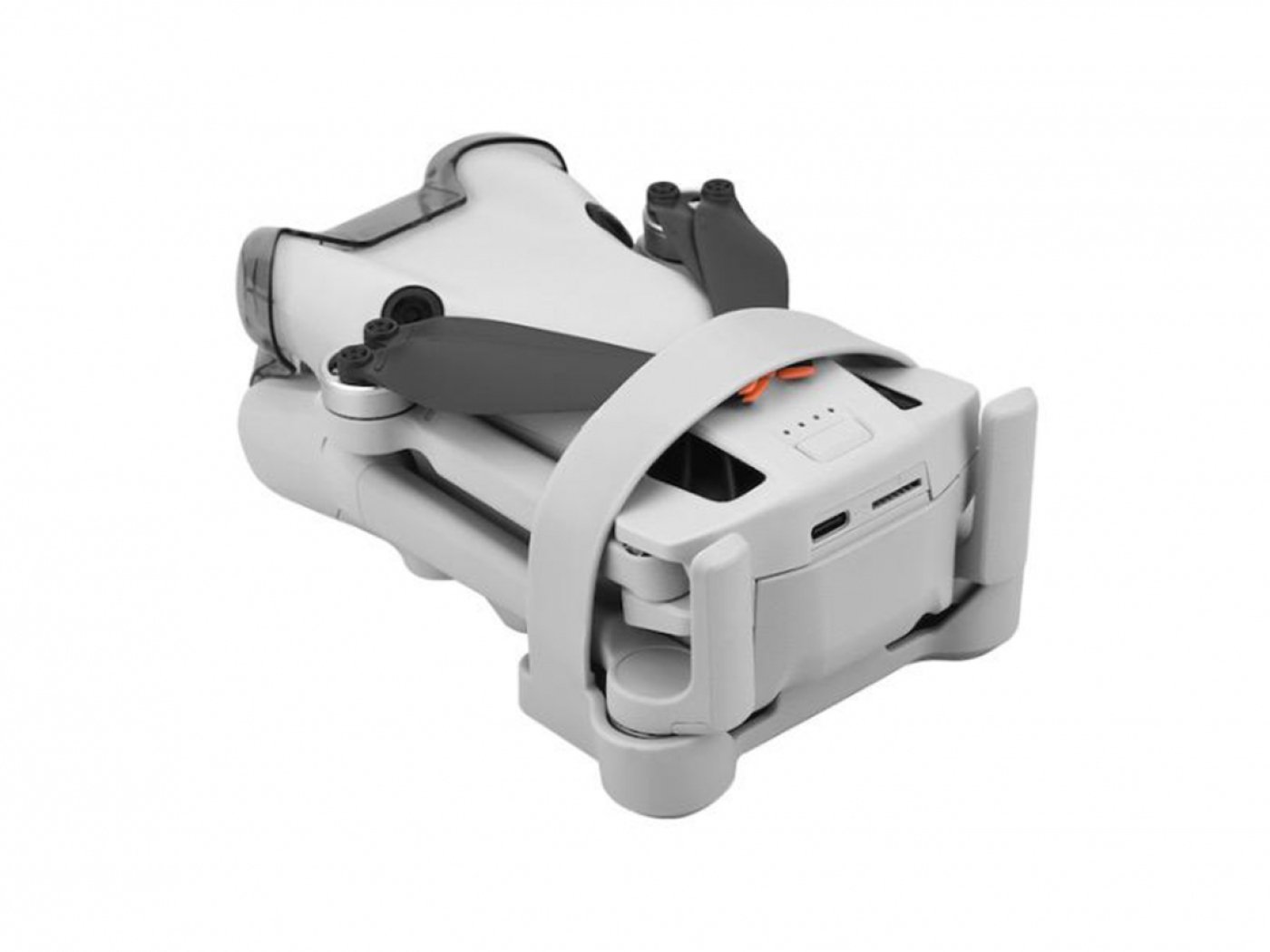 Šedý držák vrtulí na dron DJI Mini 4 Pro