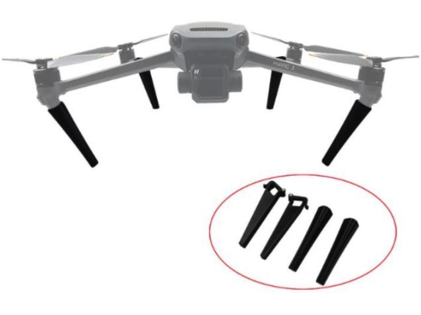 Zvýšené přistávací nohy na dron DJI Mavic 3