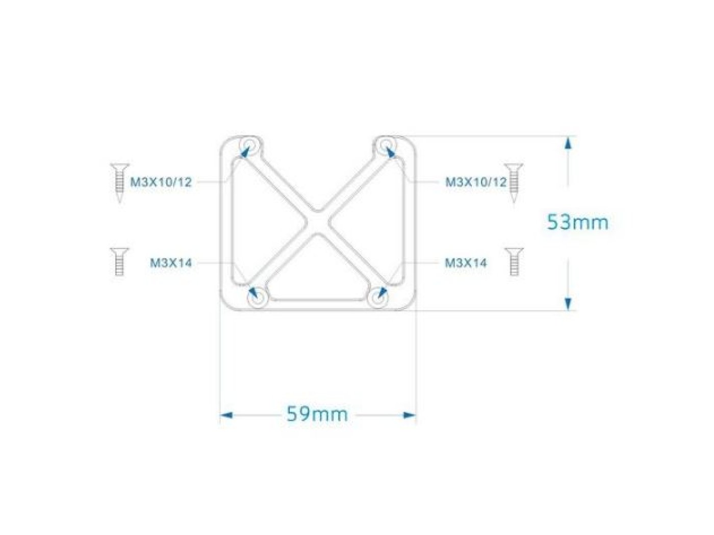 Hliníková výztuha přední části DJI RoboMaster S1
