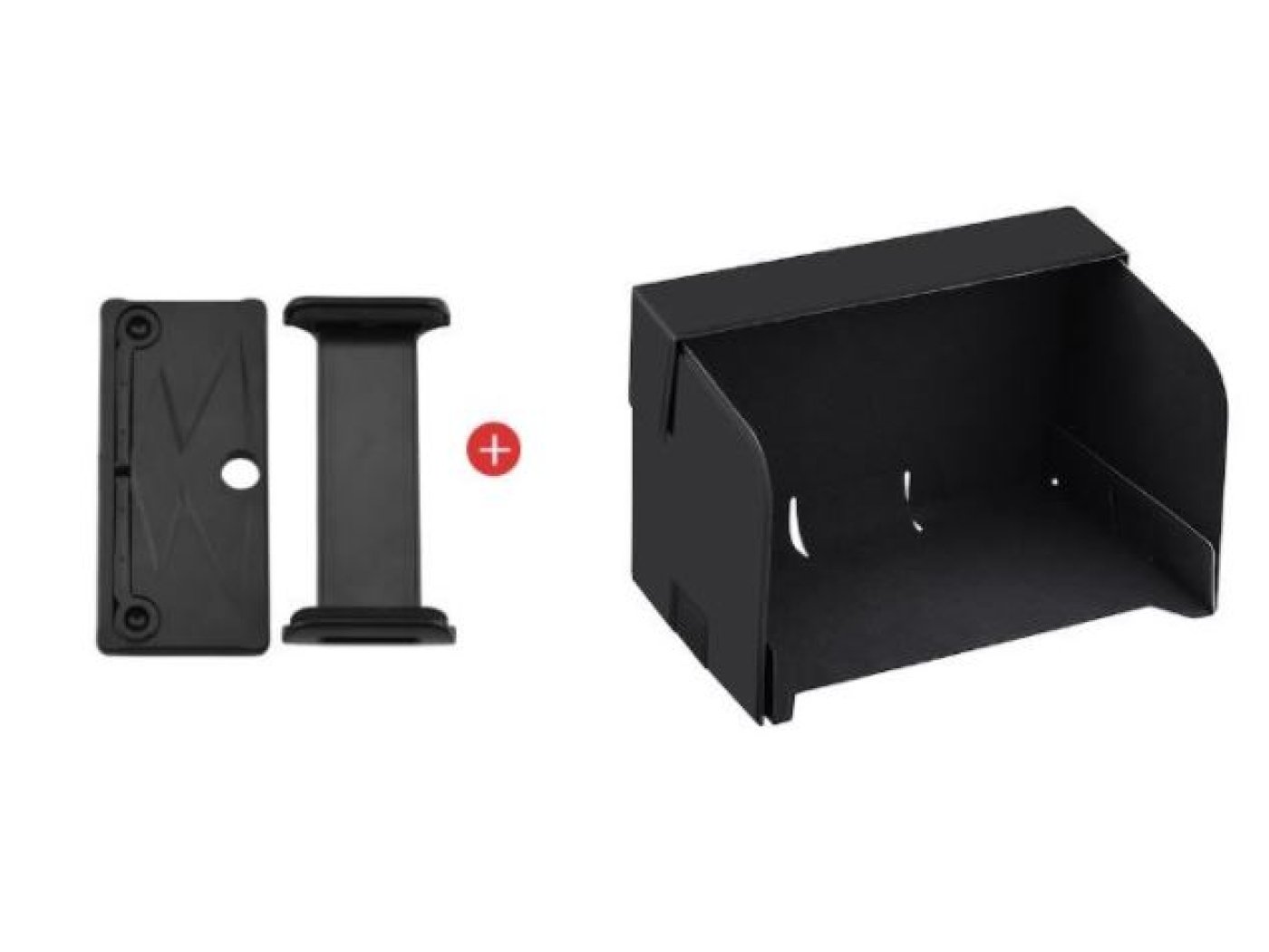 Sluneční clona + držák tabletu na dálkový ovladač (natažení pružiny do 19 cm)