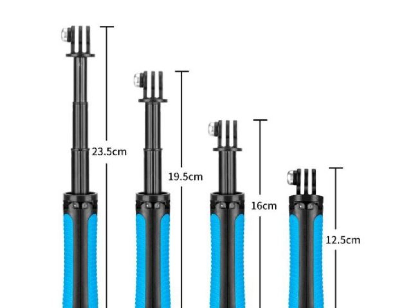 Stativ s nastavitelnou výškou na akční kameru